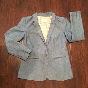 LOFT Linen/Cotton Long Sleeve Blazer sz 8